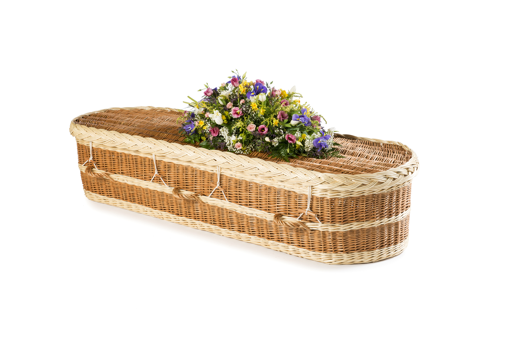 English Willow Round, White and Buff